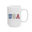 4th of July Mug - USA Red White & blue Stars