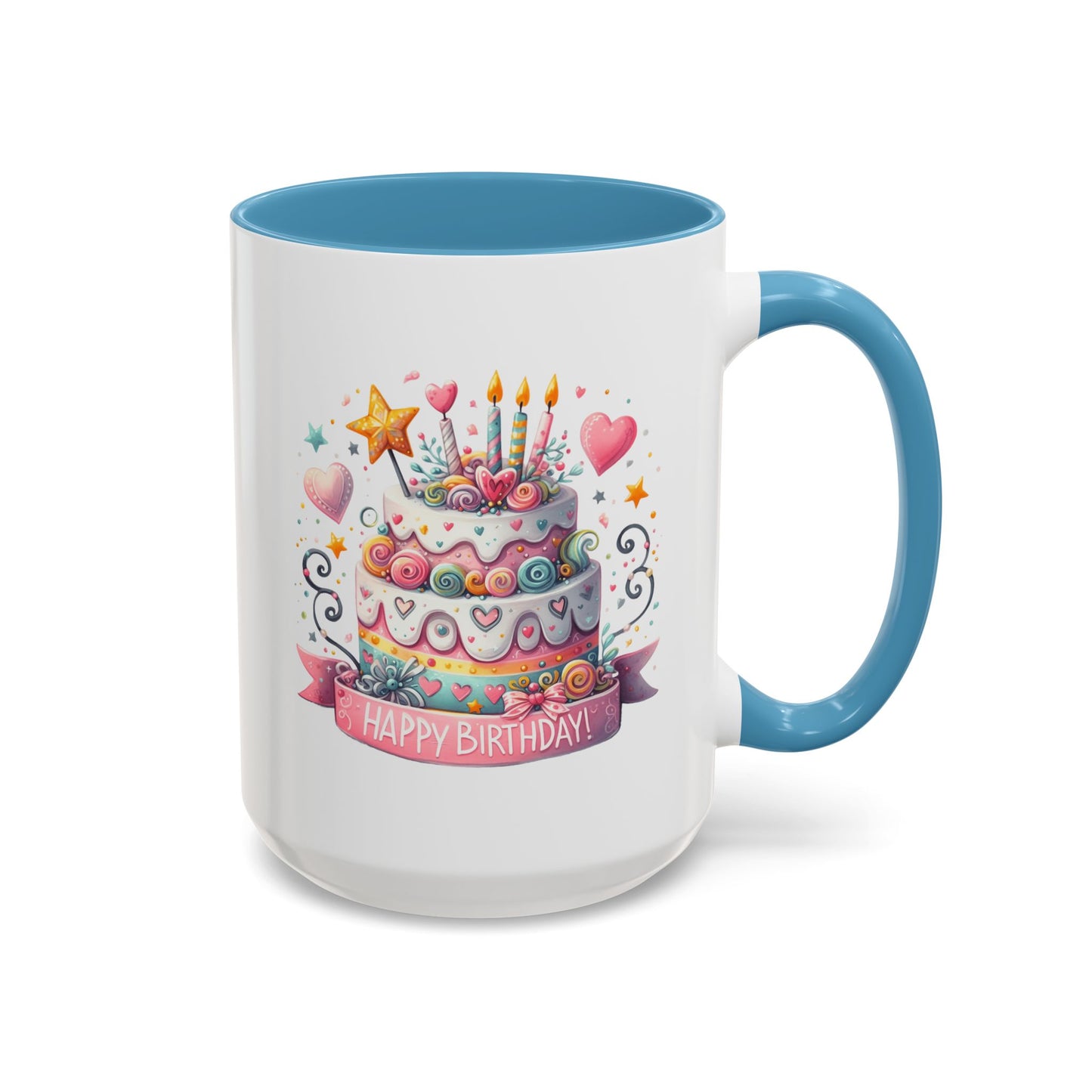 Birthday Mug - Happy Birthday Two Tiered Cake
