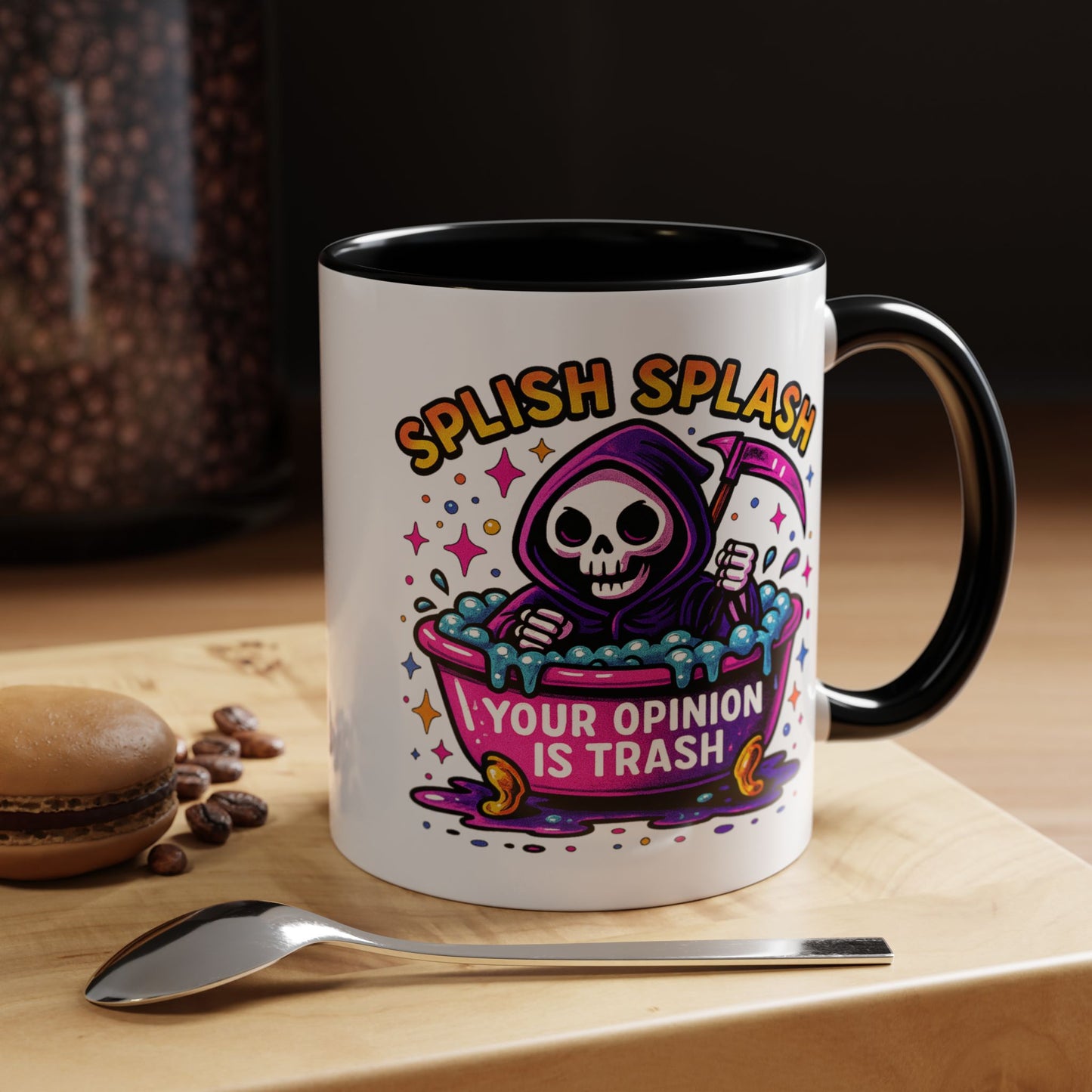 Humor Mug - Splish Splash Your Opinion is Trash