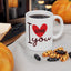 Valentine's Day Mug - I Love You Heart Graphic