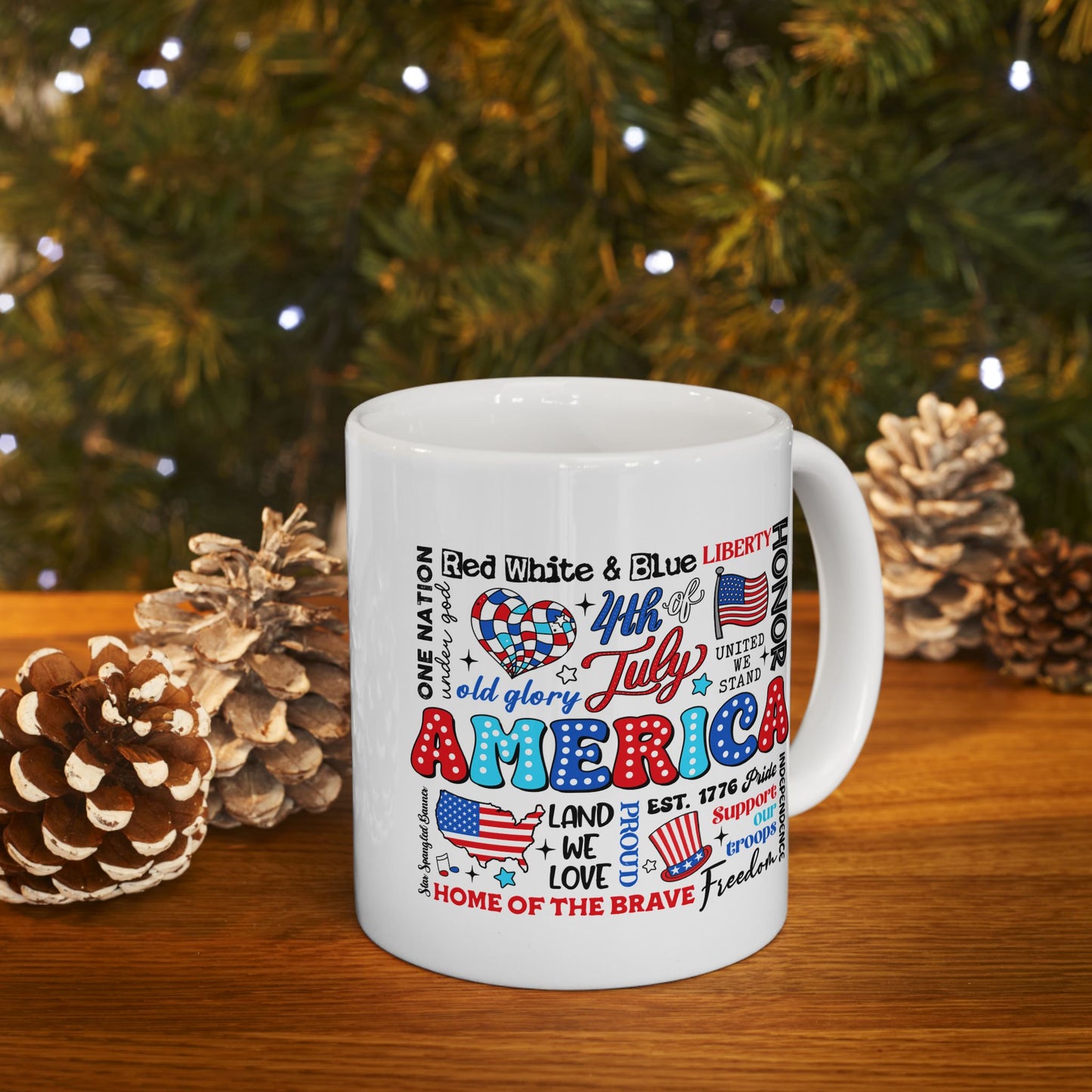 4th of July Mug - Retro America