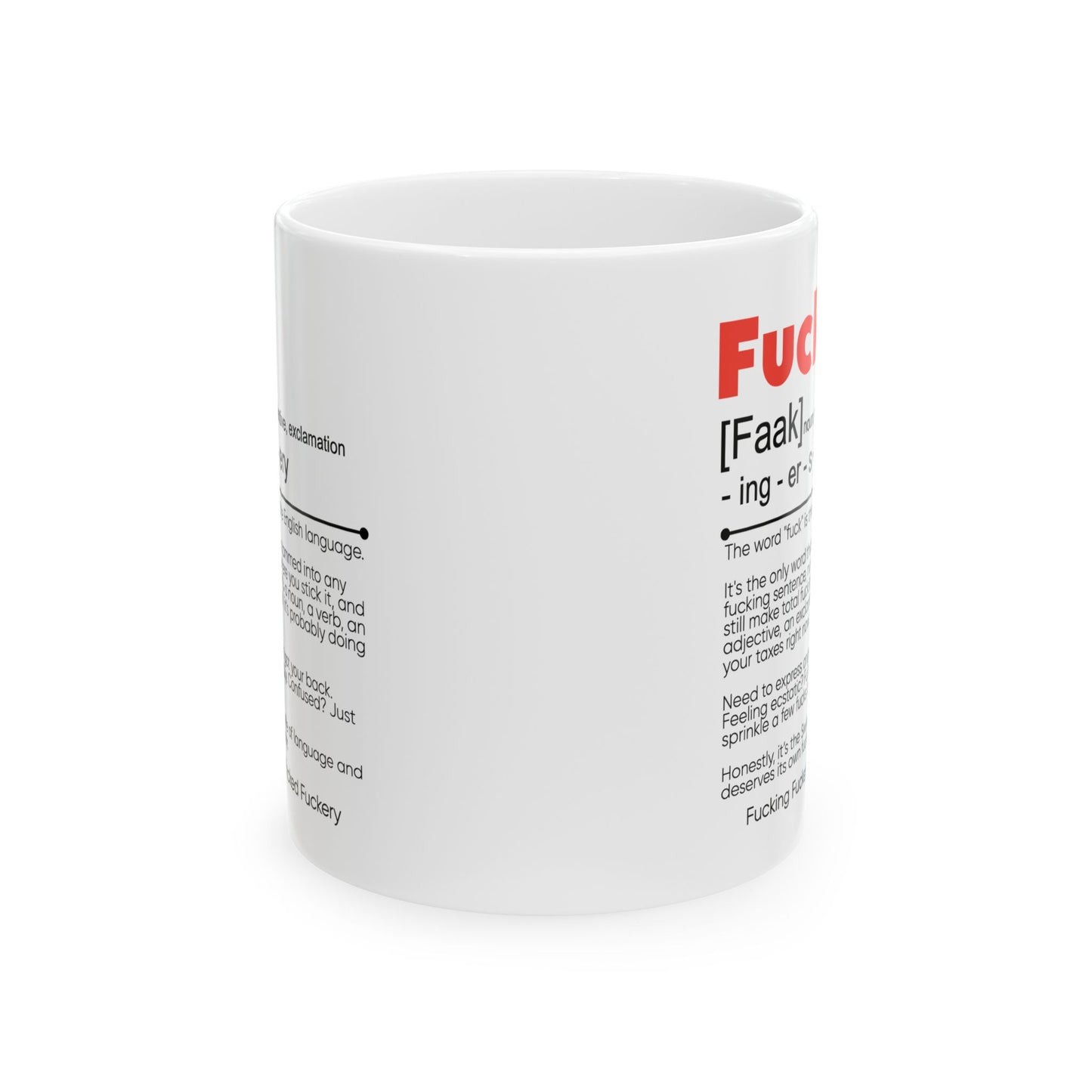 Adult Mug - The Word Fuck