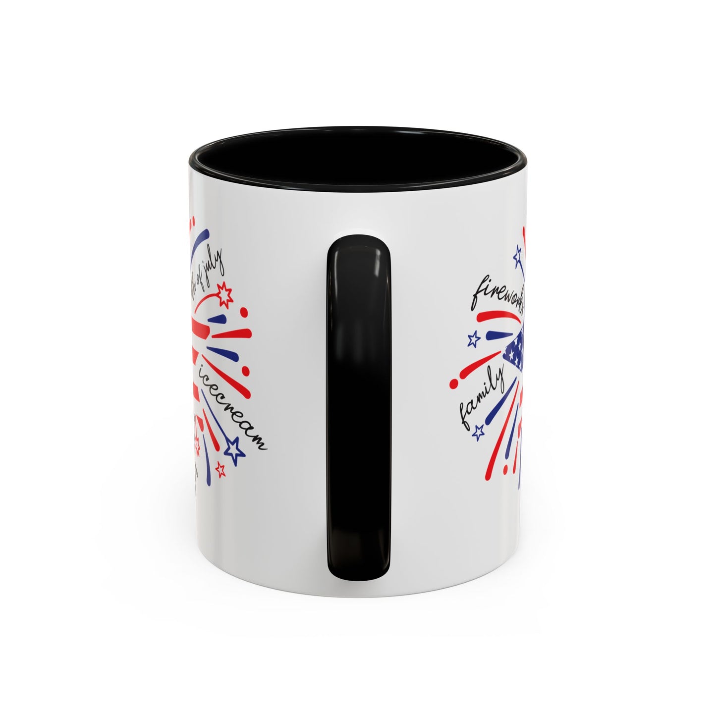 4th of July Mug - Star Flag Fireworks