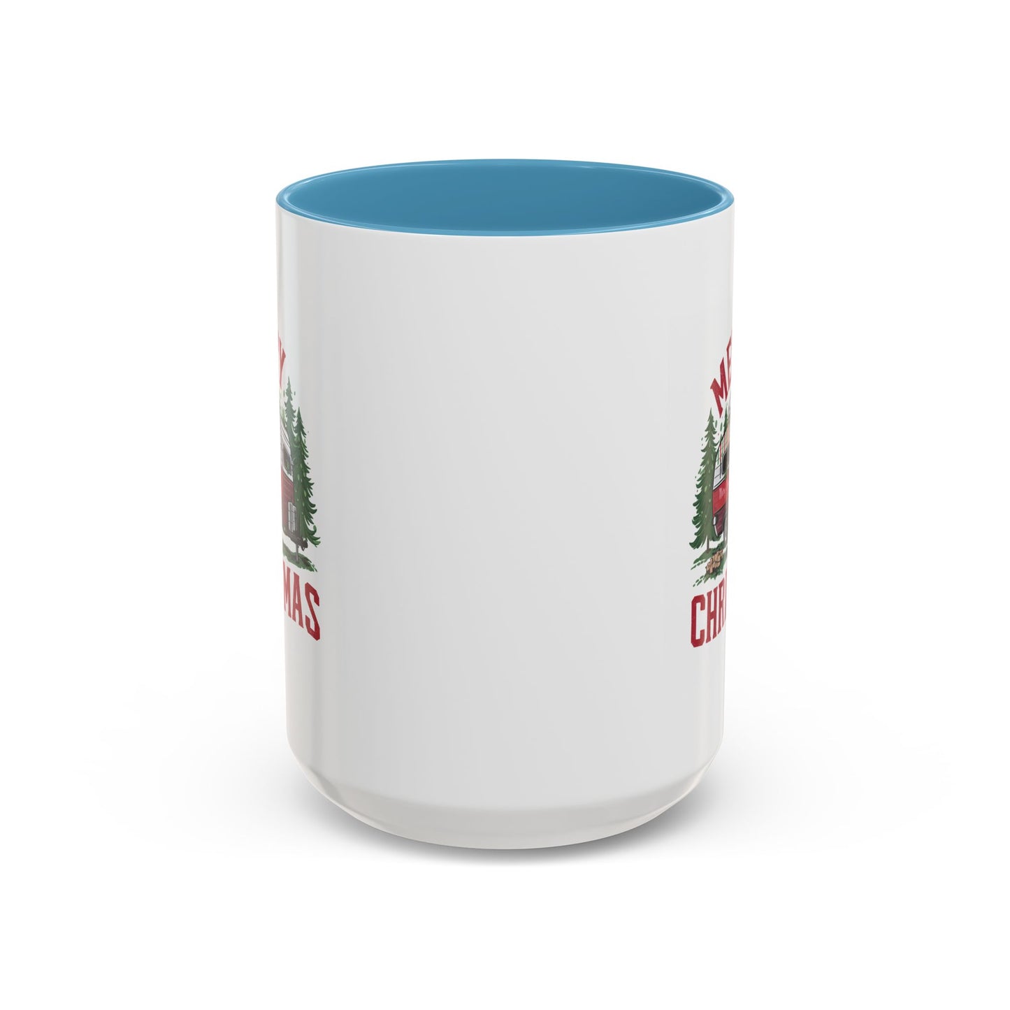 Christmas Mug - Merry Christmas Red & White Camper