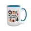 Christmas Mug - Merry Christmas Green Text Presents Tree Candy Cane