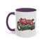 Christmas Mug - Merry Christmas Red & Green Text Mistletoe