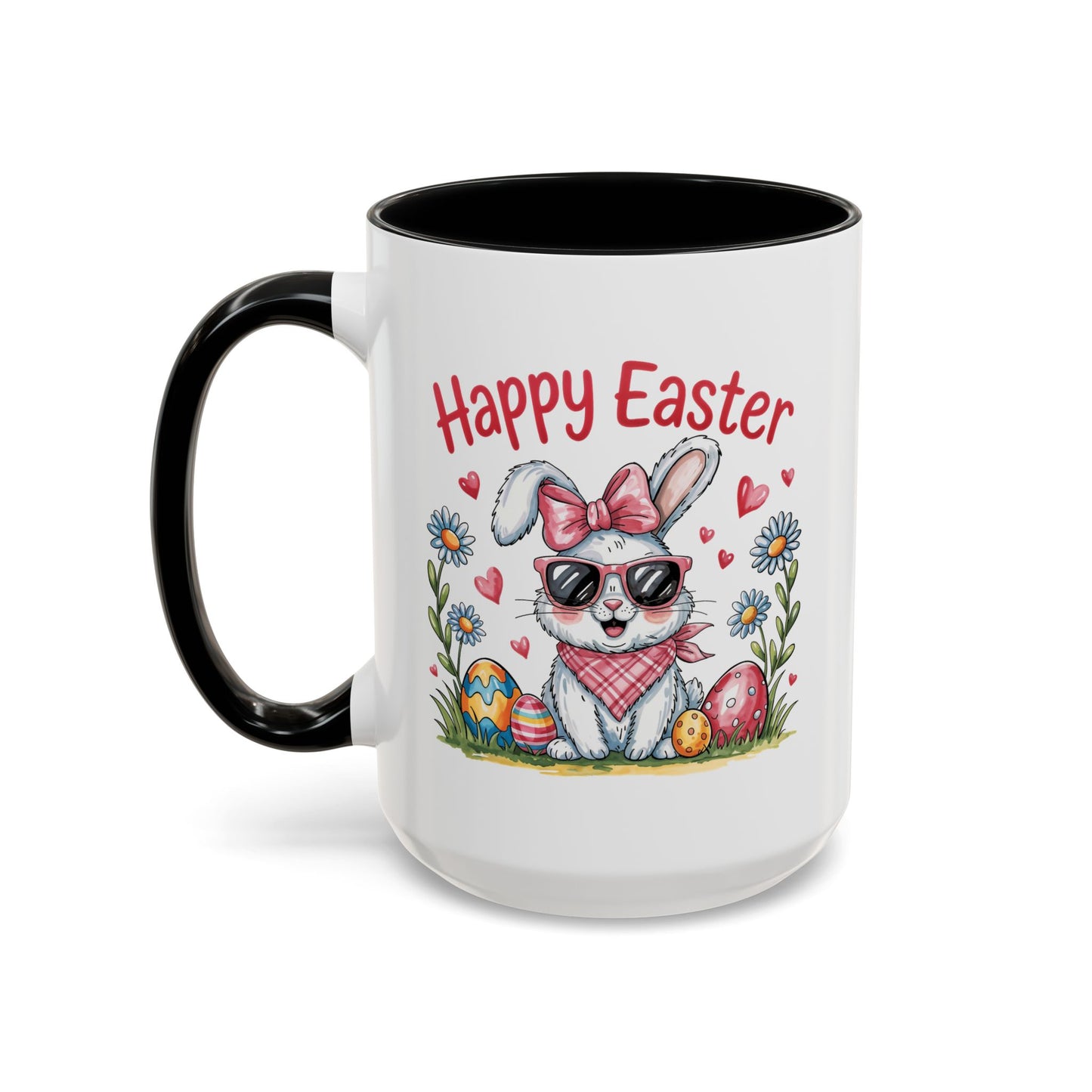 Easter Mug - Happy Easter Cool Bunny