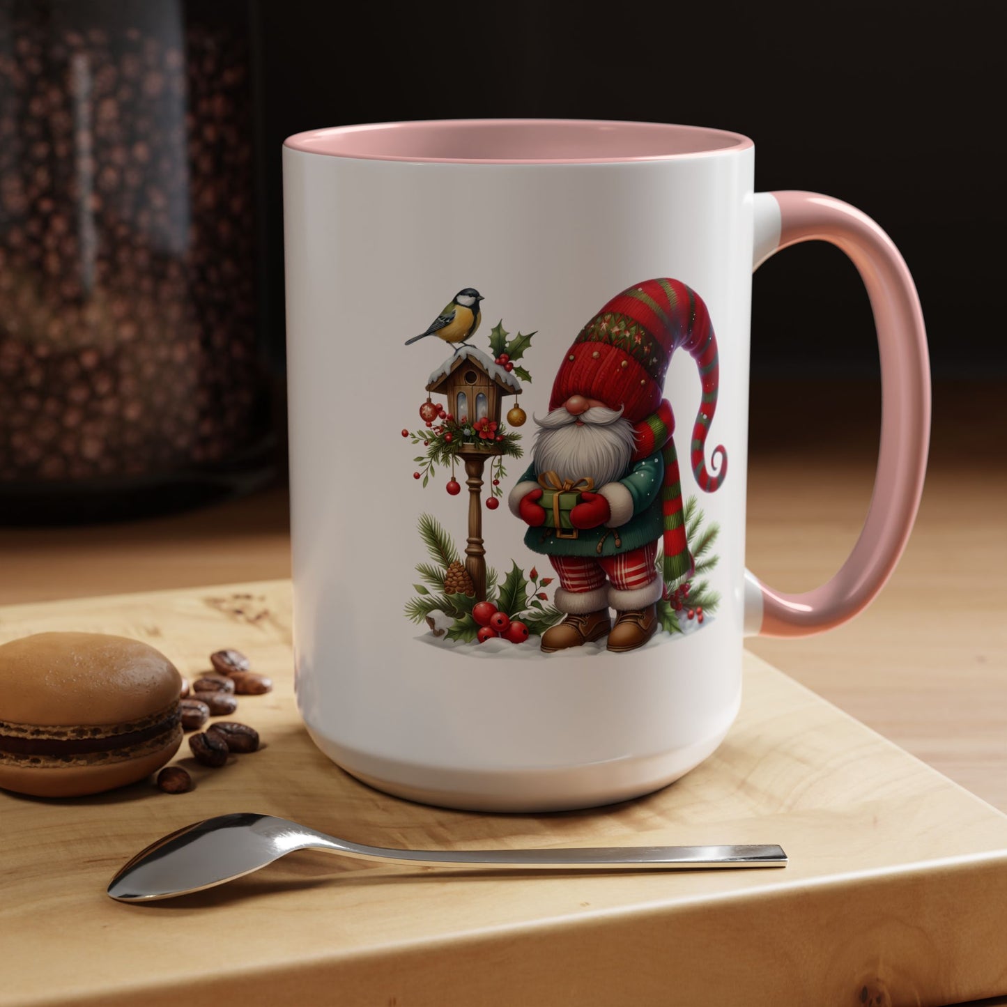 Christmas Mug - Gnome and Birdhouse