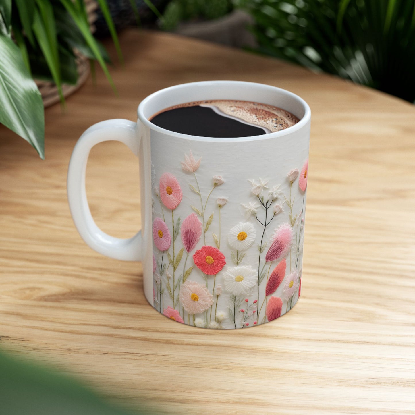 Artistic Mug - Felted Flowers 5