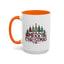 Christmas Mug - Merry Christmas Tartan Text Trees Presents
