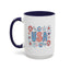 4th of July Mug - USA Preppy Floral