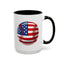 4th of July Mug - Baseball American Flag