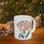Motivation Mug - Progress Not Perfection Flowers