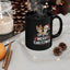 Christmas Mug - Merry Christmas White Text Cute Animals Ornaments