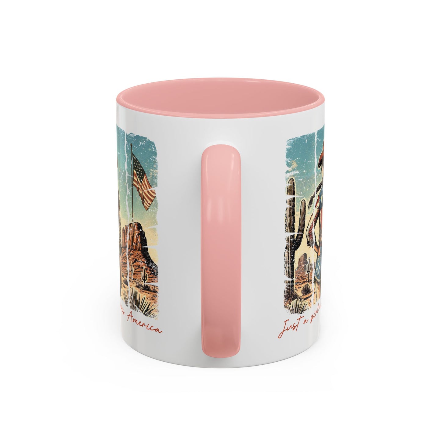 4th of July Mug - Just a Girl Who Loves America