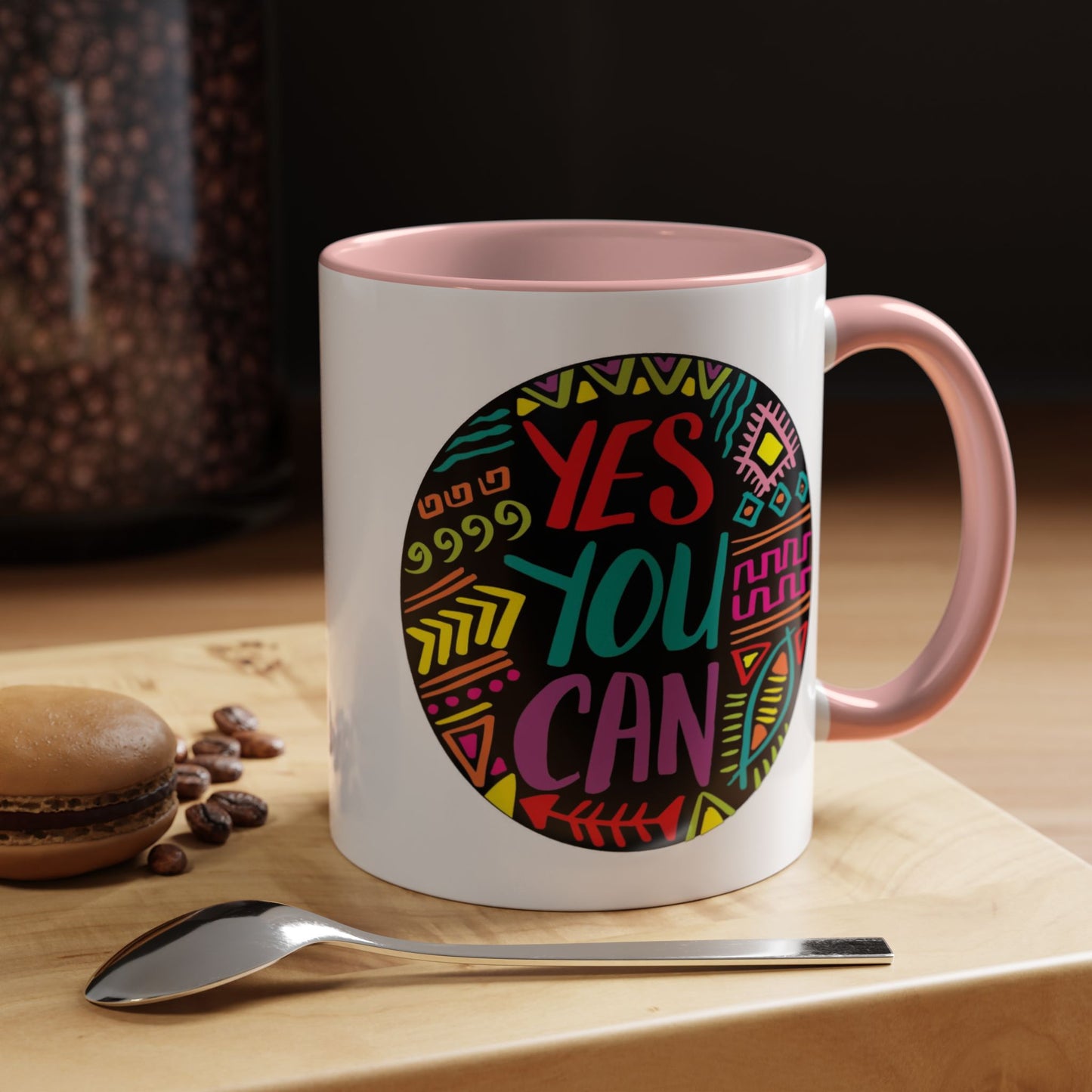 Motivation Mug - Yes You Can Badge