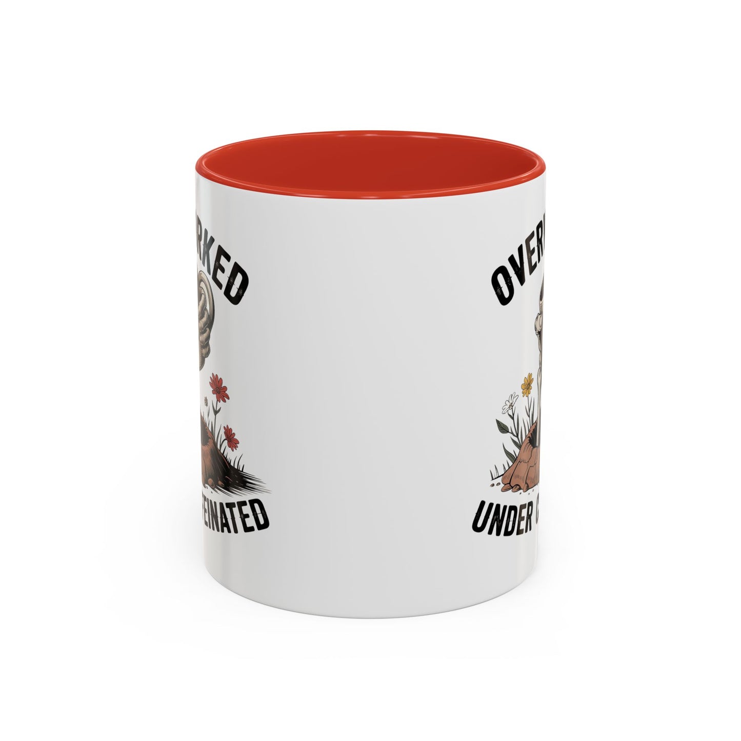 Humor Mug - Overworked and Under Caffeinated