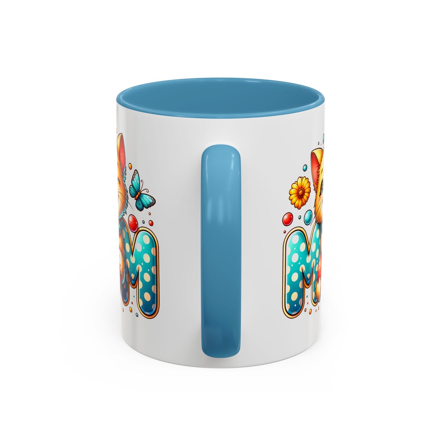 Mother's Day Mug - Mom Cat Red Heart