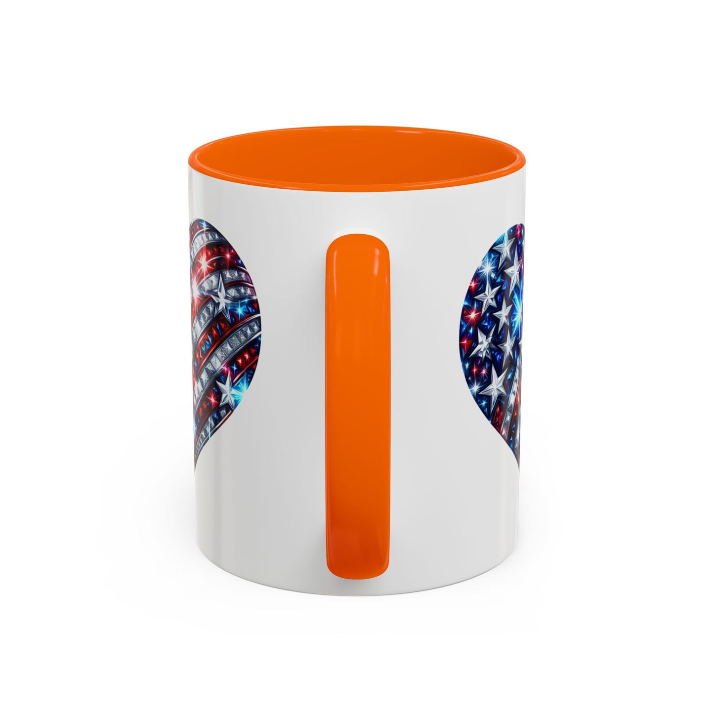 4th of July Mug - USA Sparkle Heart