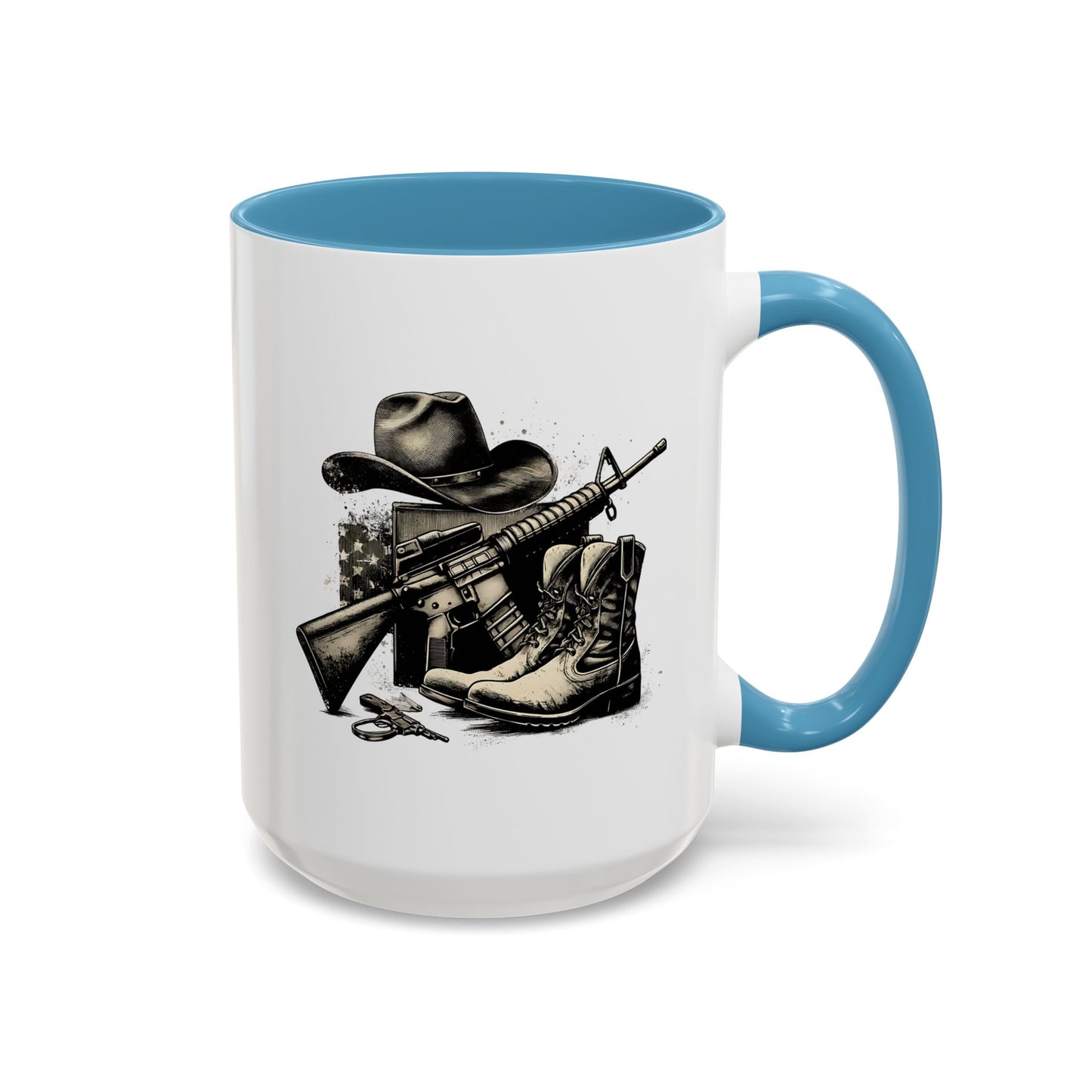 4th of July Mug - Soldier Hat Boots Gun