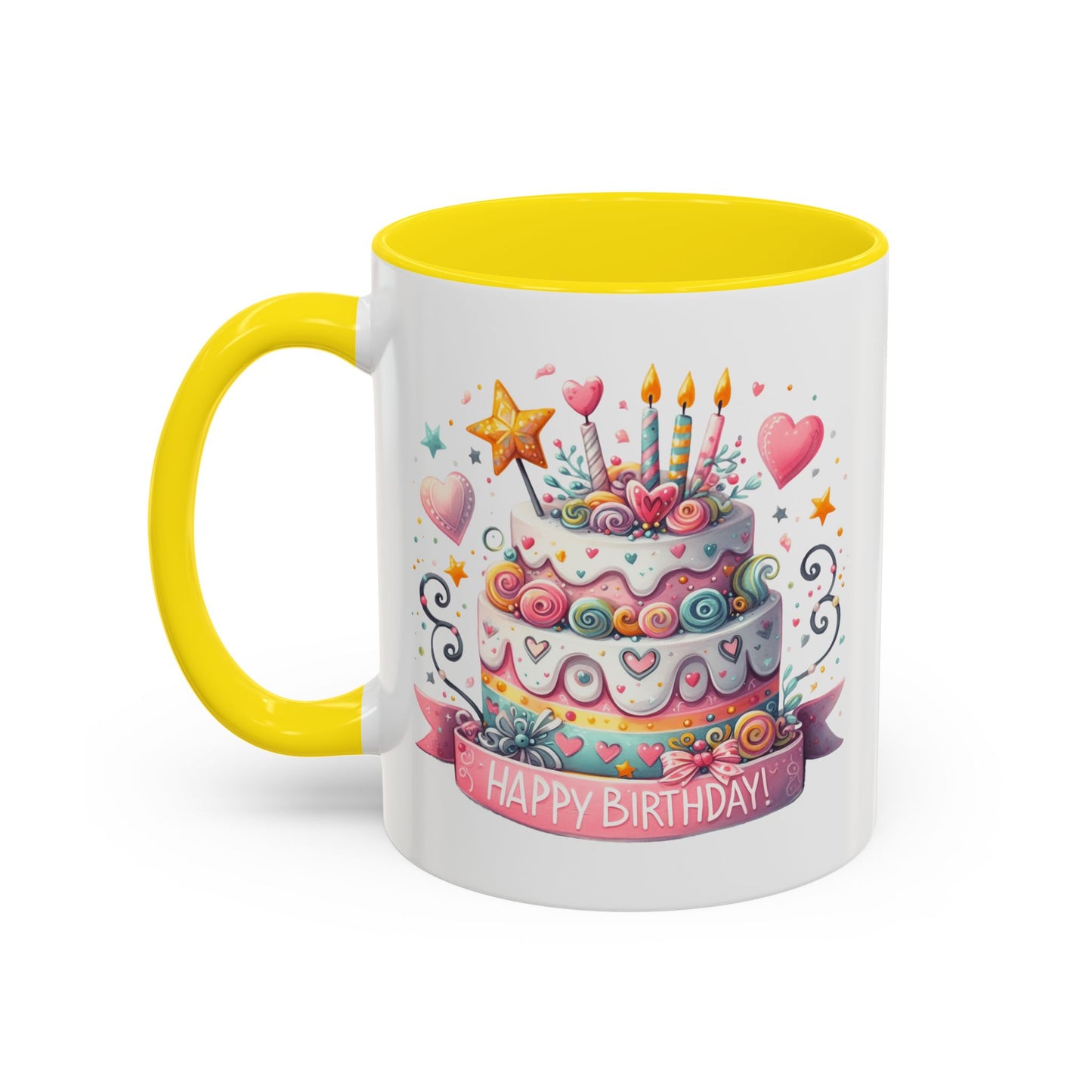 Birthday Mug - Happy Birthday Two Tiered Cake