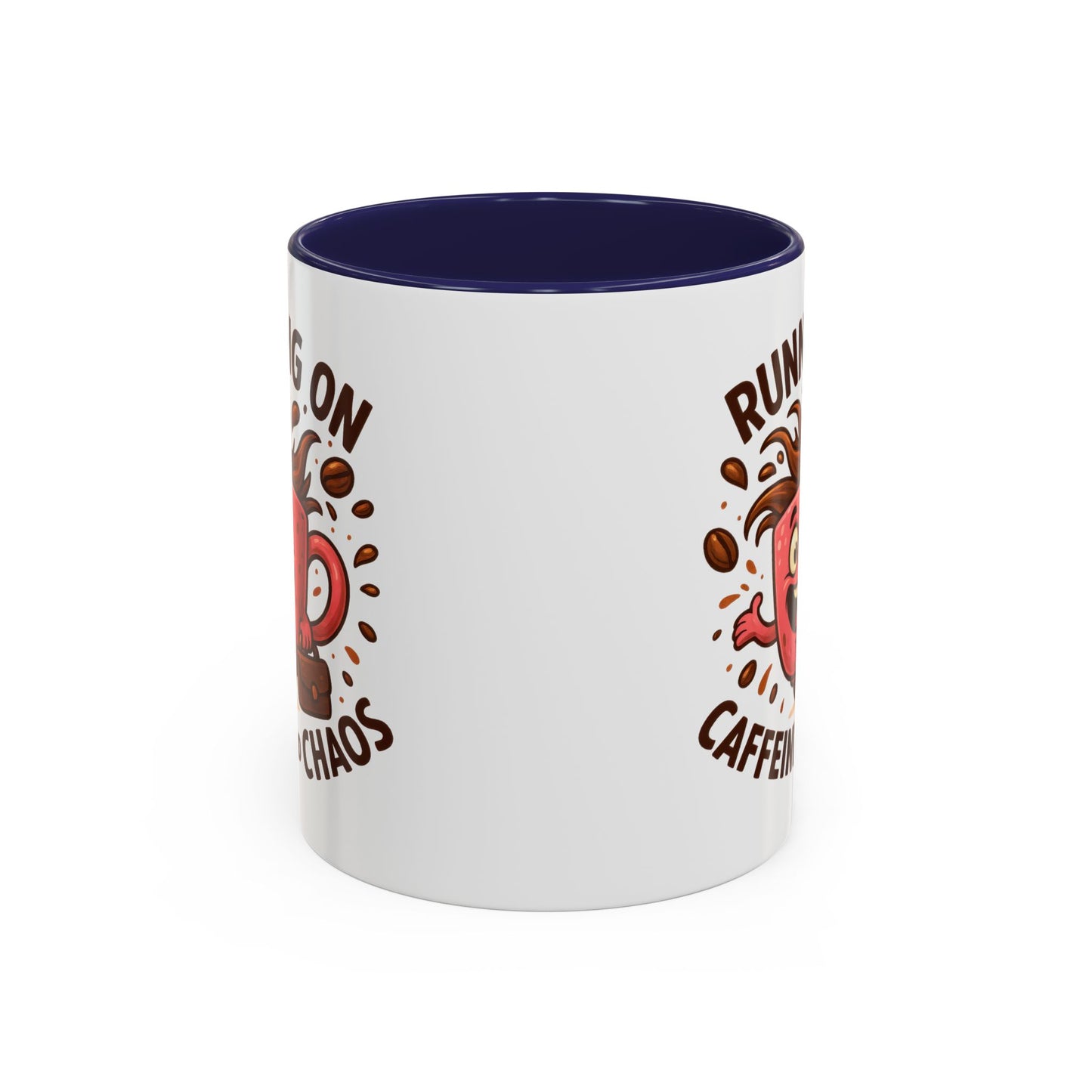 Humor Mug - Running On Caffeine and Chaos