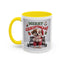 Christmas Mug - Merry Christmas Red Text Puppy Red Top