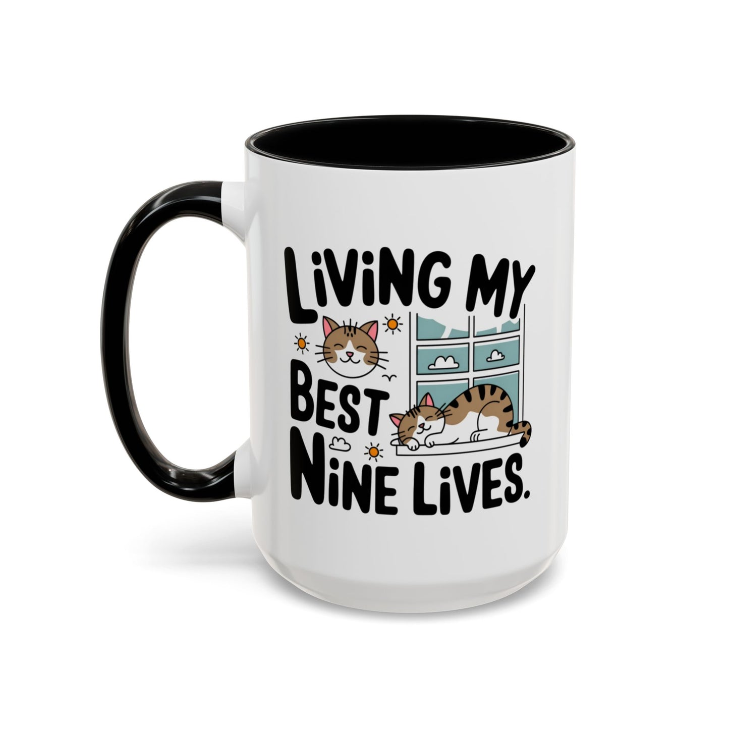 Animal Mug - Living My Best Nine Lives