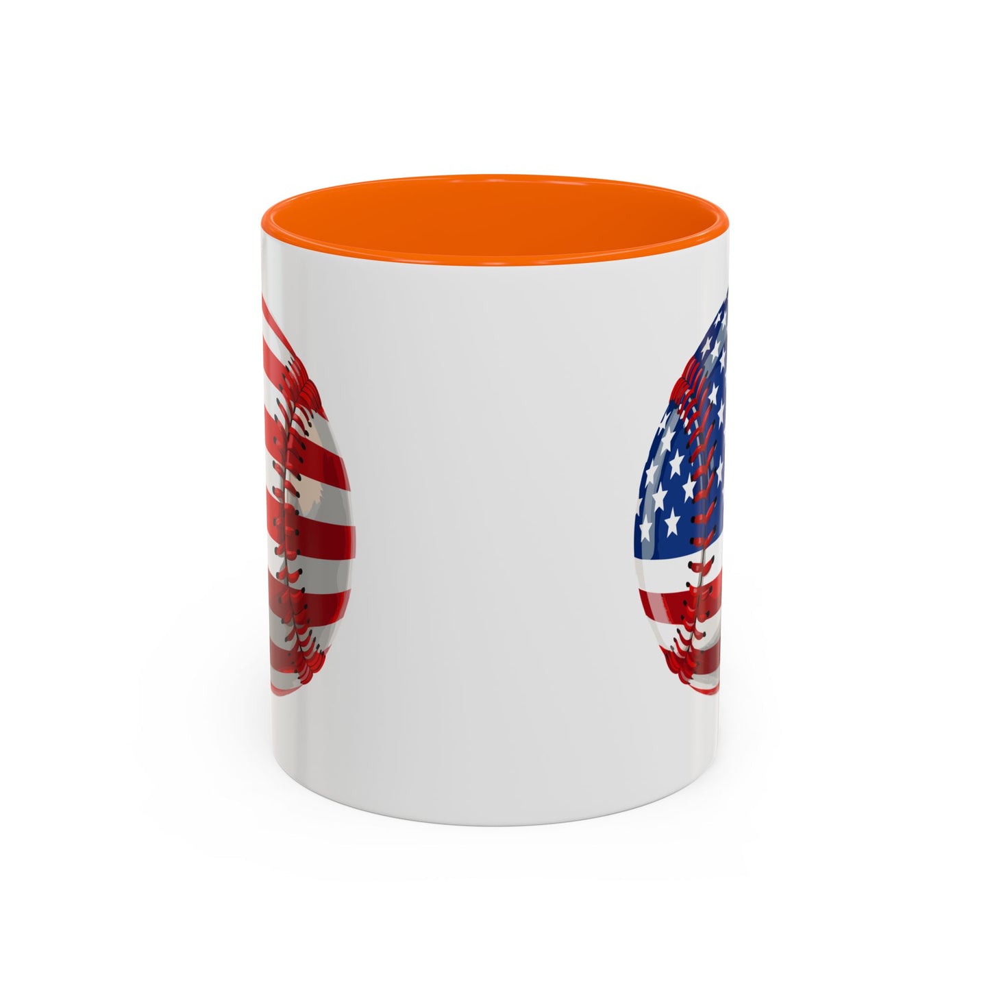 4th of July Mug - Baseball American Flag