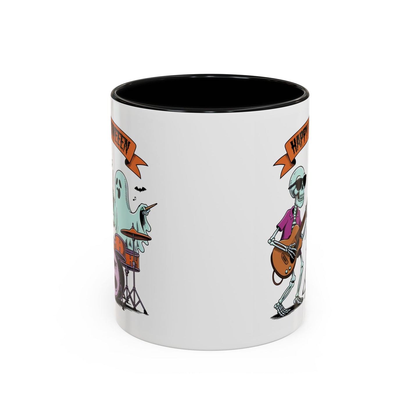 Halloween Mug - Skeleton & Ghost Band