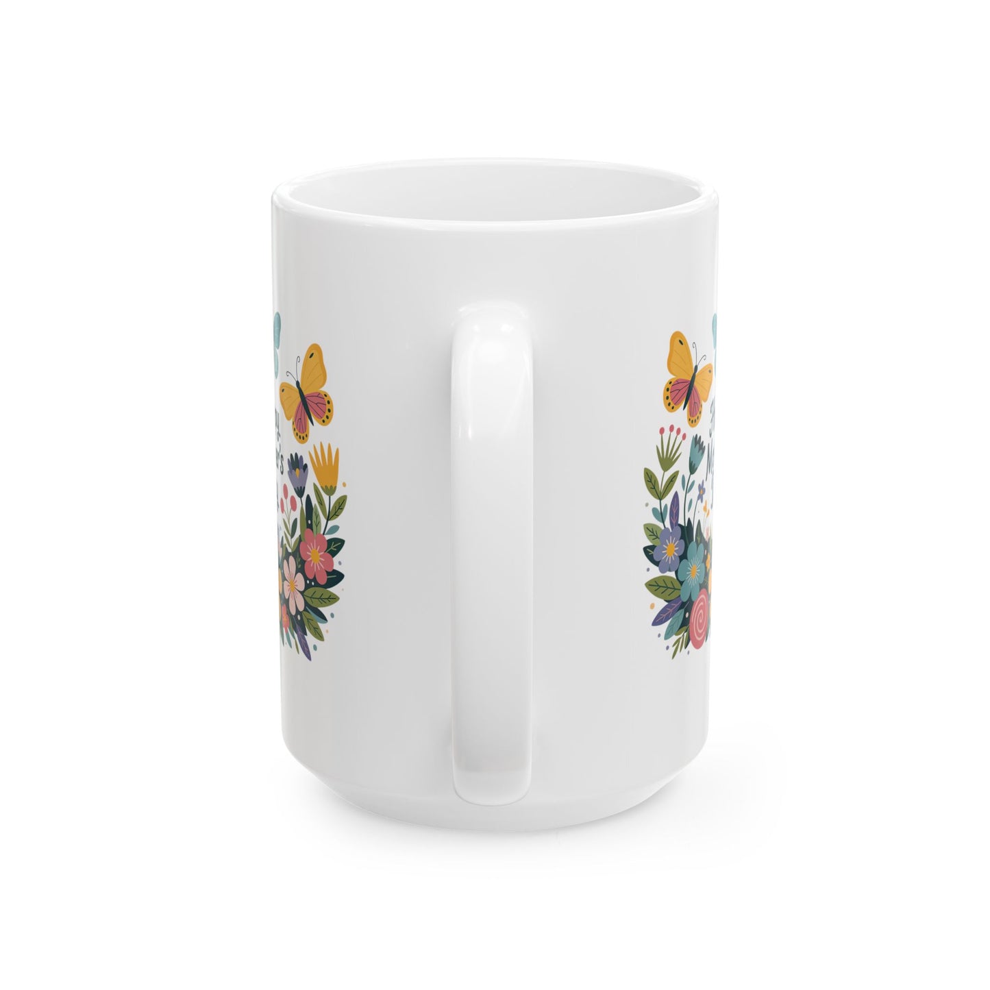 Mother's Day Mug - Happy Mother's Day Floral Butterflies