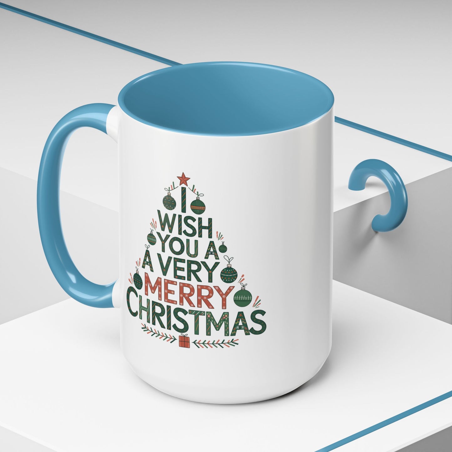 Christmas Mug - I Wish You a Merry Christmas Tree