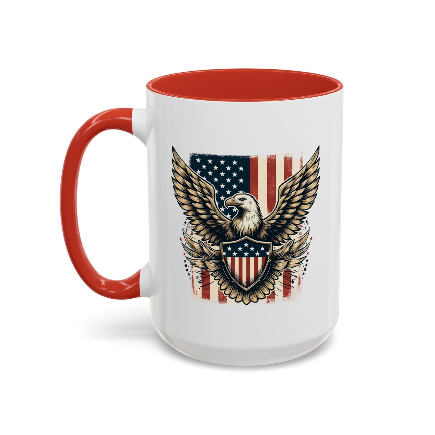 4th of July Mug - American Bald Eagle Flag 9