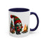 Christmas Mug - Gnome Presents and Fire