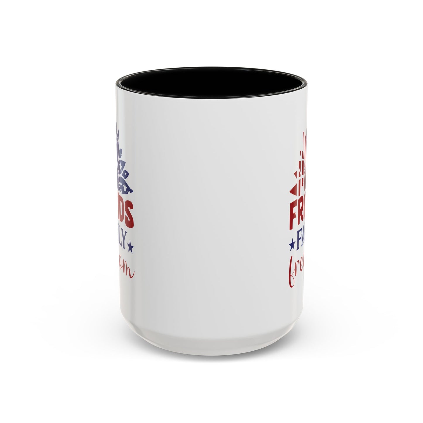 4th of July Mug - Friends Family Freedom Sunflower