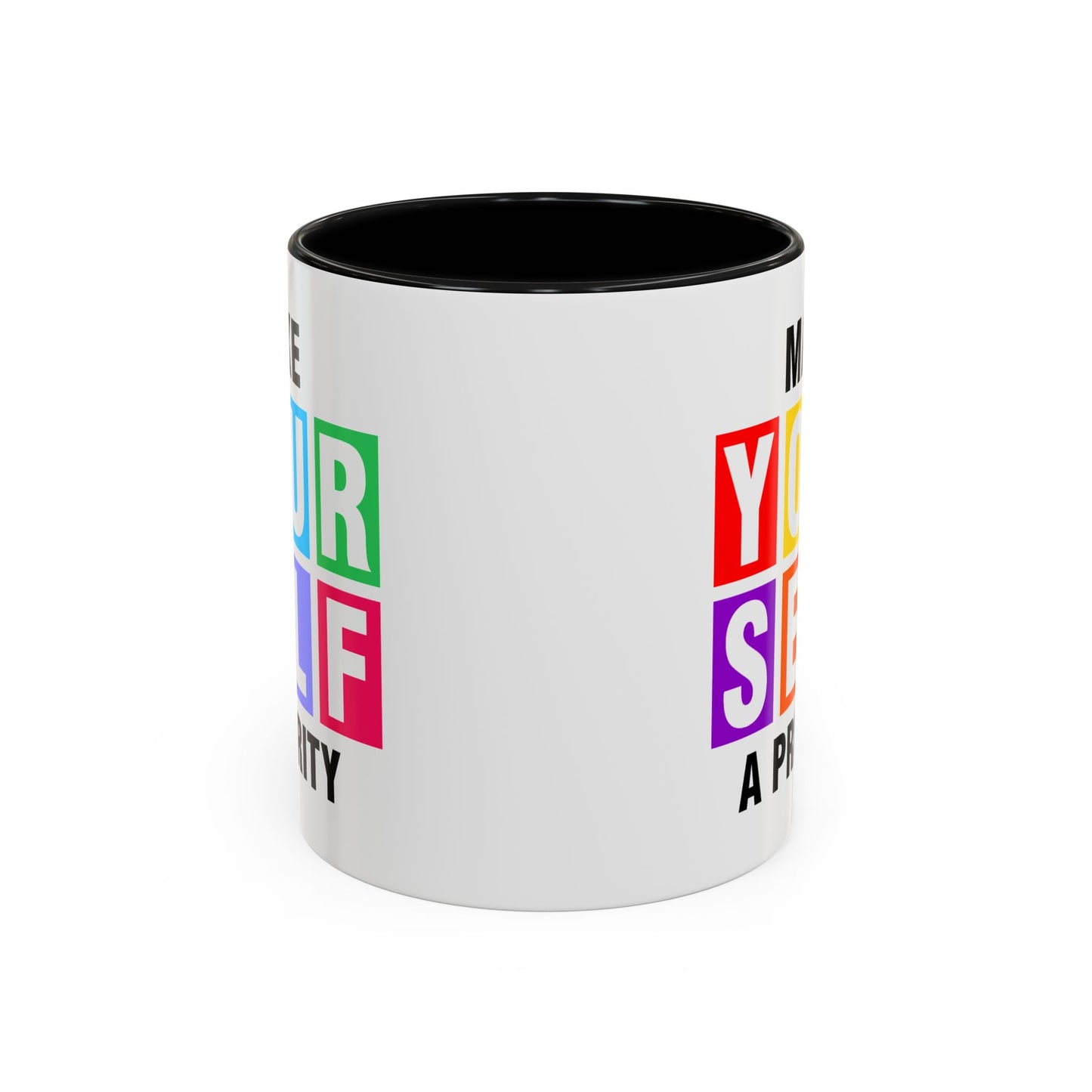 Wellness Mug - Make Yourself a Priority Colored Blocks