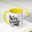 Christmas Mug - Merry Christmas Black Text Star Stocking Ornament Candy Cane