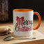 Christmas Mug - Merry Christmas Red & Green Text Bow