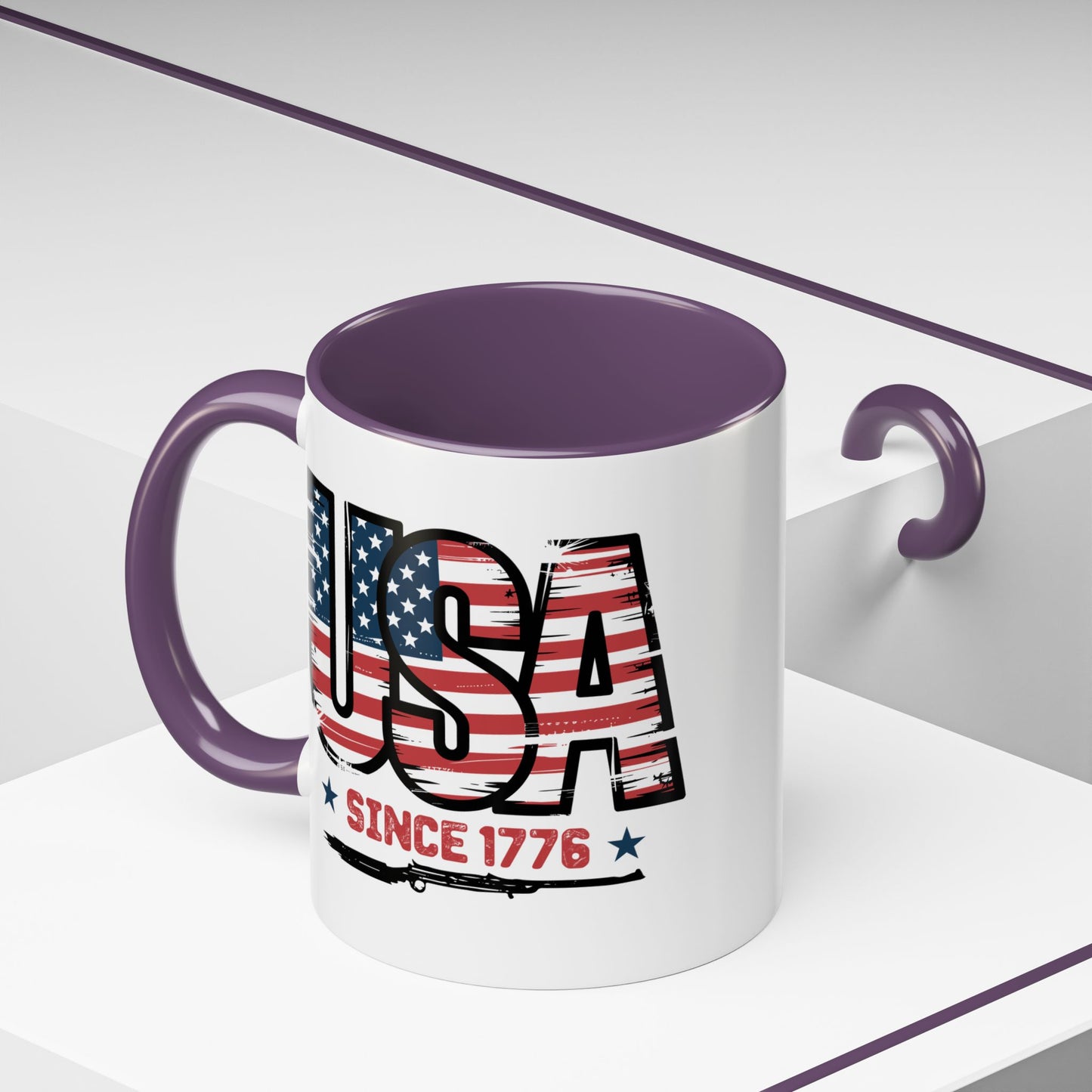 4th of July Mug - USA Since 1776 Gun