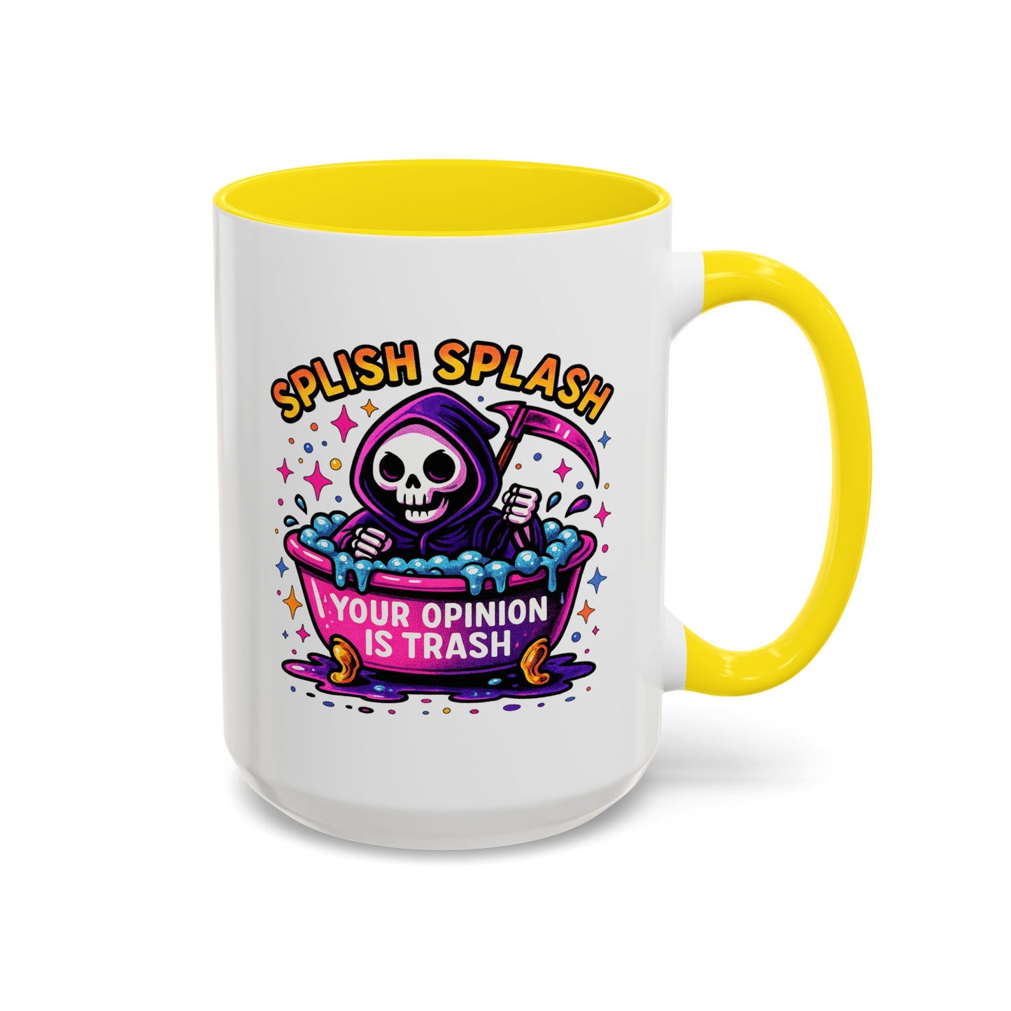 Humor Mug - Splish Splash Your Opinion is Trash