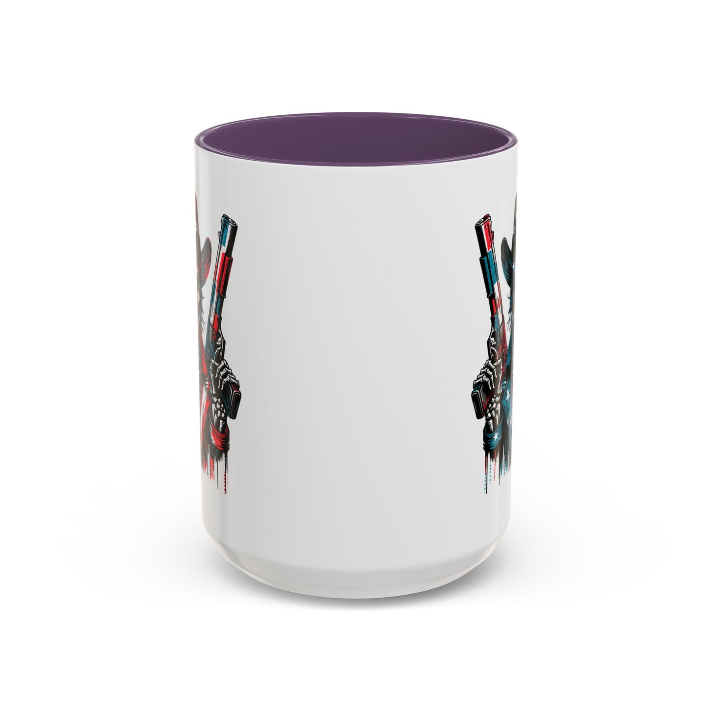 4th of July Mug - Skeleton with American Flag