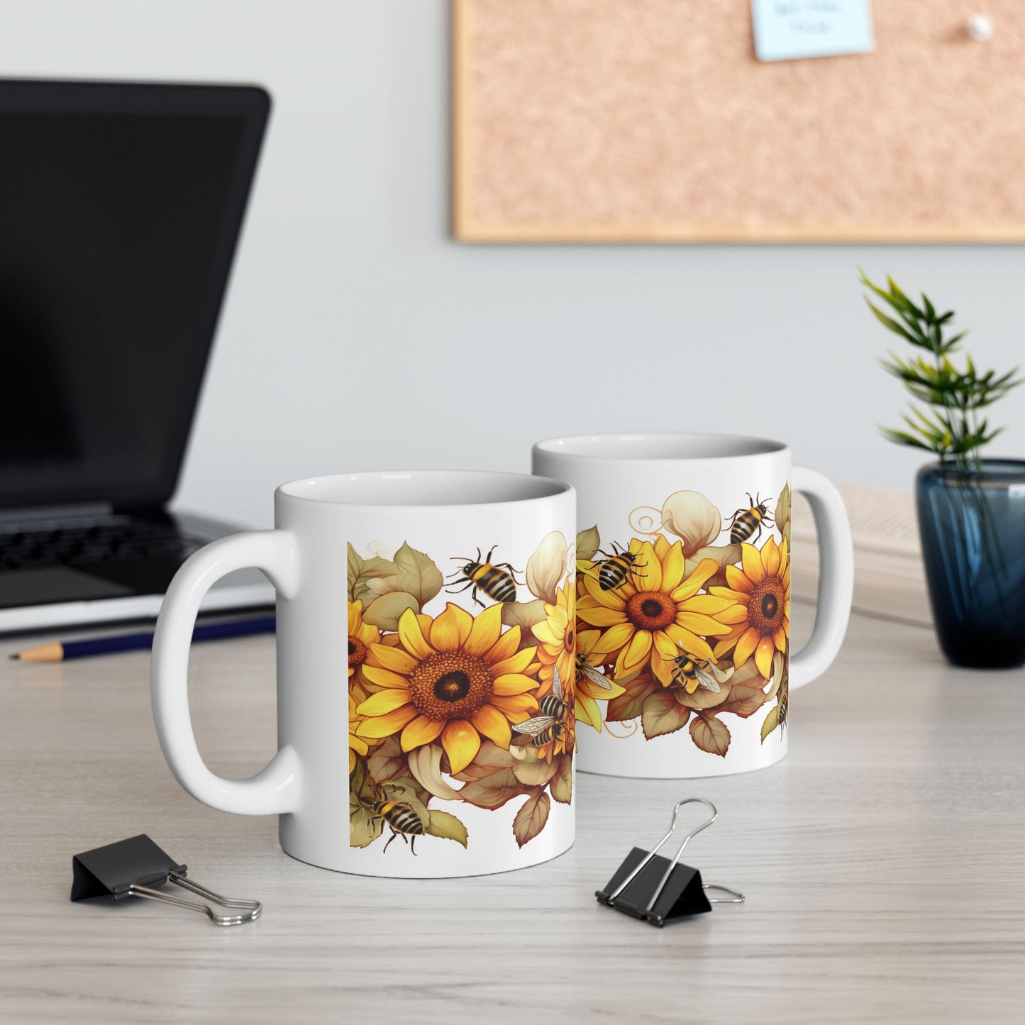 Artistic Mug - Flower Bees