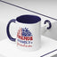 4th of July Mug - Friends Family Freedom Sunflower