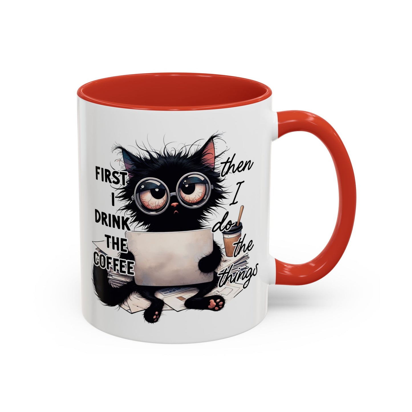 Animal Mug - First I Drink The Coffee