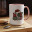 Christmas Mug - Merry Christmas Red Green & White Graffiti Hat