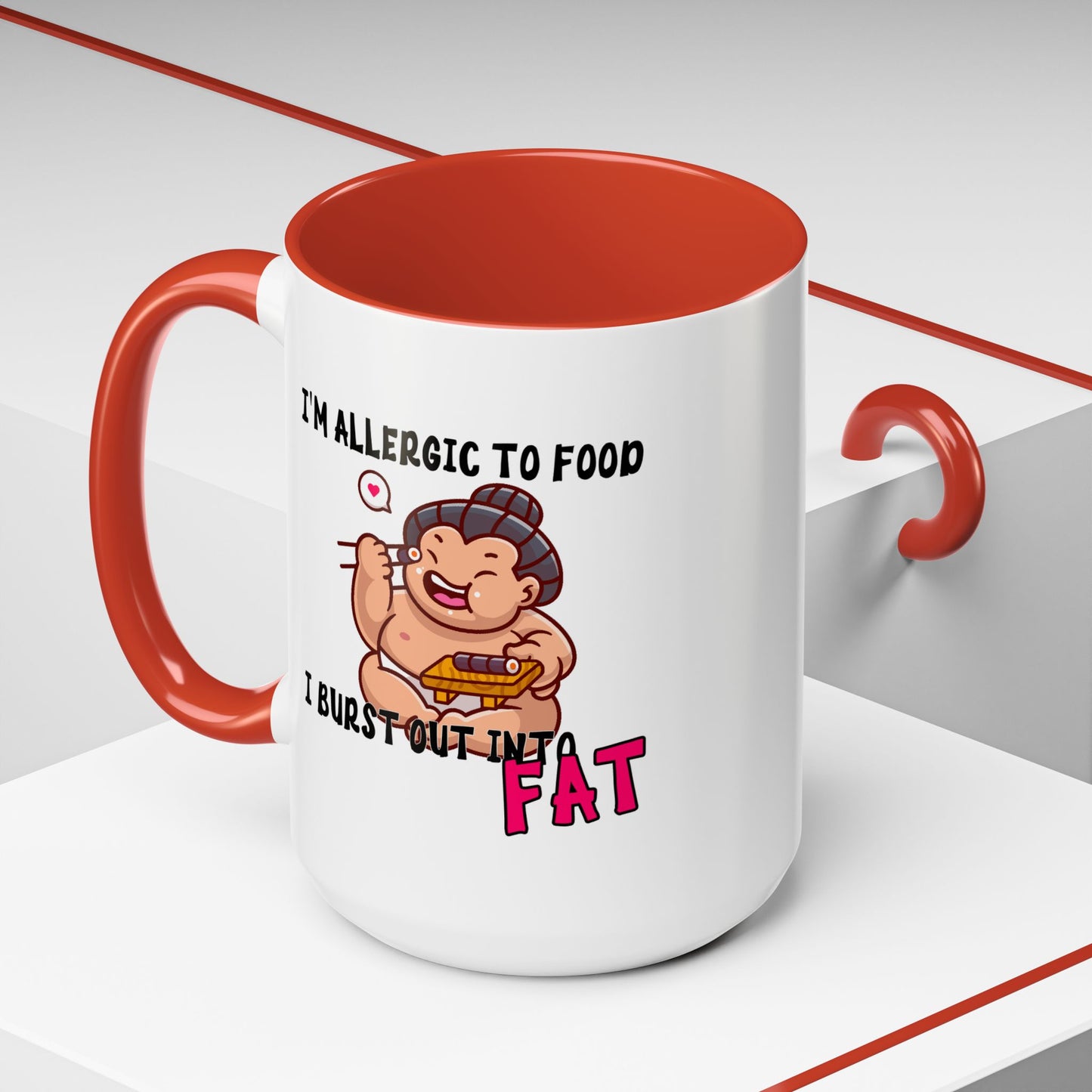 Humor Mug - I'm Allergic to Food