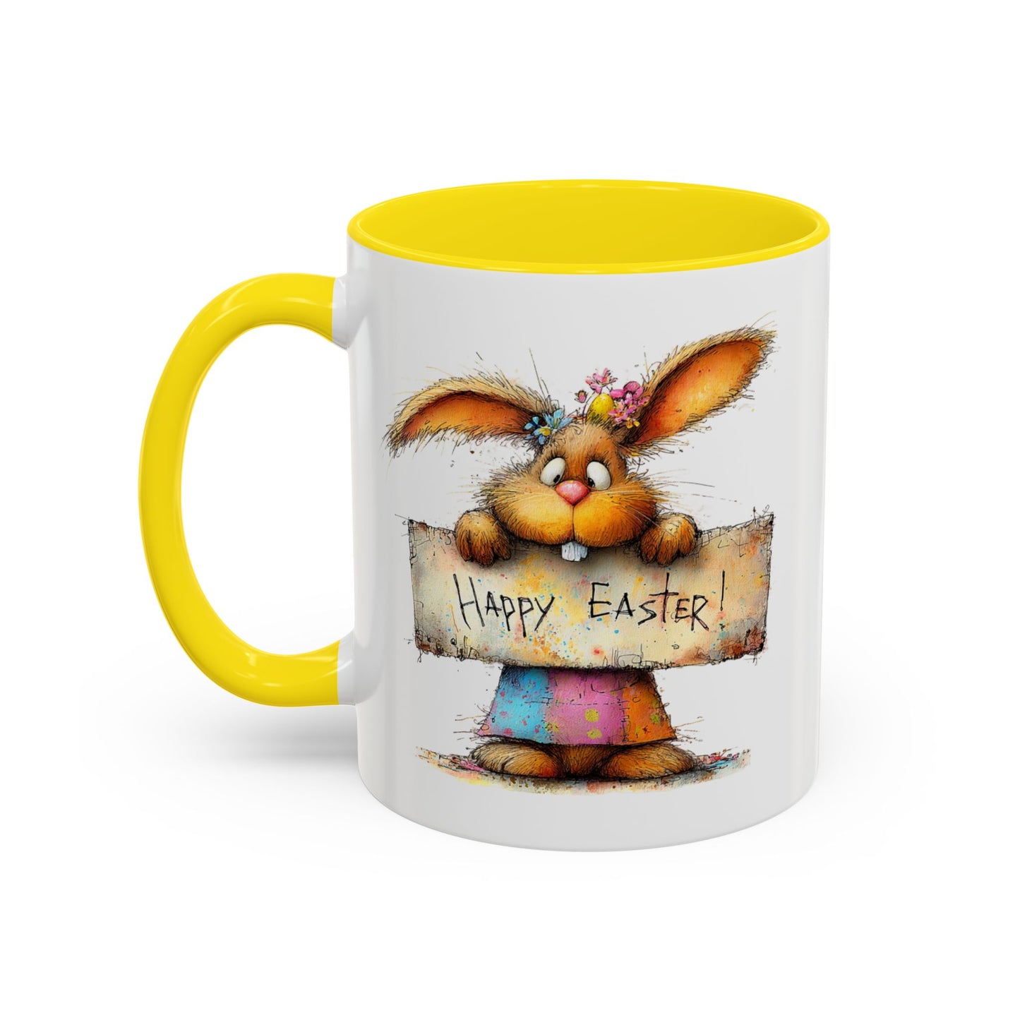 Easter Mug - Happy Easter Bunny Sign