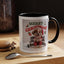 Christmas Mug - Merry Christmas Red Text Puppy Red Top