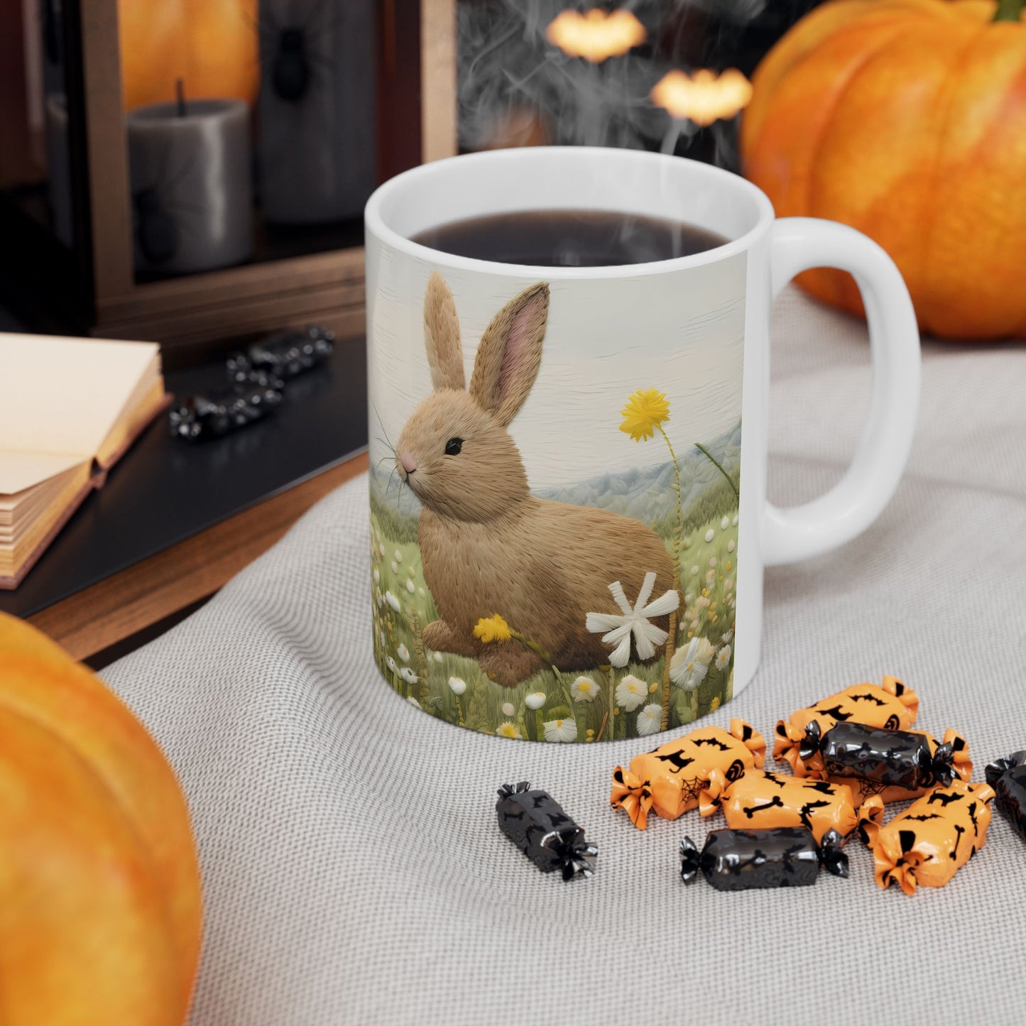 Artistic Mug - Felted Bunnies 2