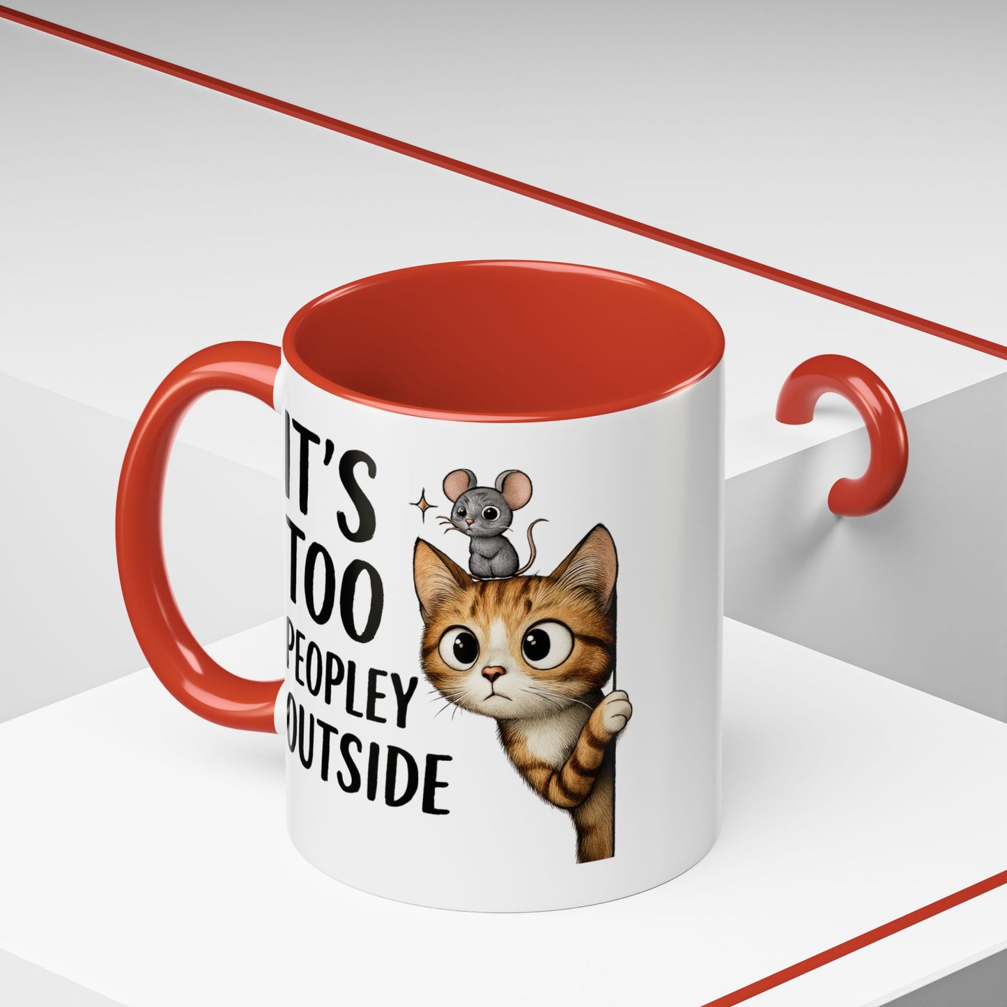 Animal Mug - It's Too Peopley Outside